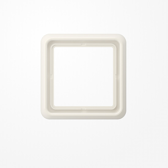 Jung CD581W Rahmen 1fach, senkrechte und waagerechte Montage, Duroplast, CD 500, weiß