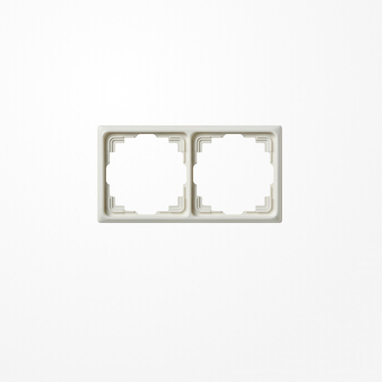 Jung CD582KW Rahmen für Kabelkanal-Installation 2fach, senkrechte und waagerechte Montage, Thermoplast, Kabelkanal CD, weiß