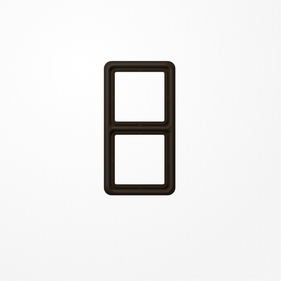 Jung CD582WUBR Rahmen 2fach, senkrechte und waagerechte Montage, Thermoplast, CD 500, braun