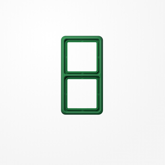 Jung CD582WUGN Rahmen 2fach, senkrechte und waagerechte Montage, Thermoplast, CD 500, grün (für SV)