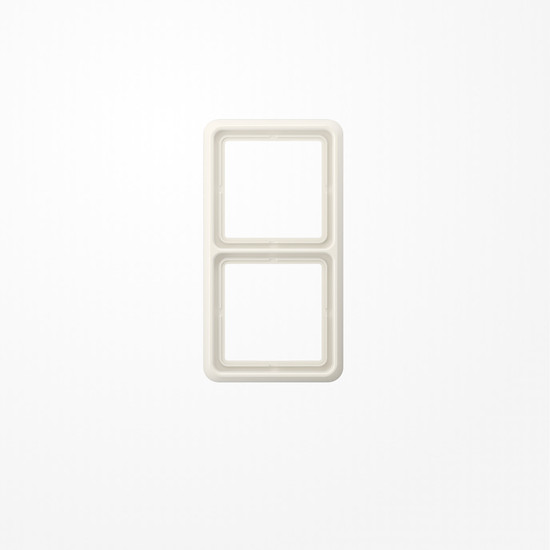 Jung CD582WUW Rahmen 2fach, senkrechte und waagerechte Montage, Thermoplast, CD 500, weiß