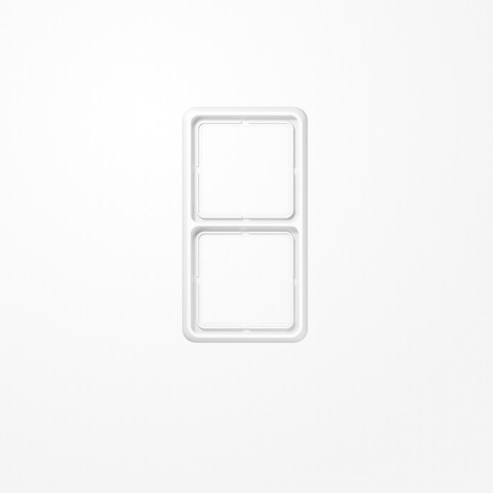 Jung CD582WUWW Rahmen 2fach, senkrechte und waagerechte Montage, Thermoplast, CD 500, alpinweiß