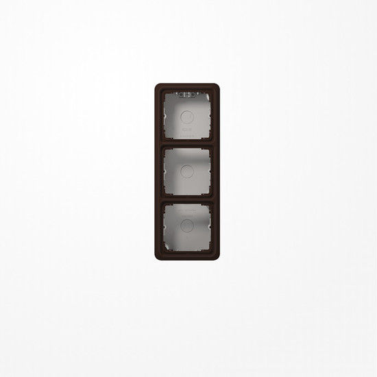 Jung CD583ABR Aufputz-Kappe 3fach, Duroplast, Serie CD, braun