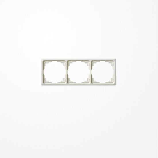 Jung CD583KW Rahmen für Kabelkanal-Installation 3fach, senkrechte und waagerechte Montage, Thermoplast, Kabelkanal CD, weiß