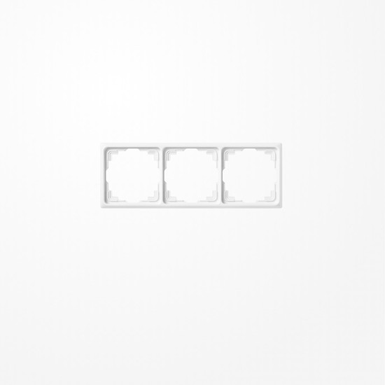 Jung CD583KWW Rahmen für Kabelkanal-Installation 3fach, senkrechte und waagerechte Montage, Thermoplast, Kabelkanal CD, alpinweiß