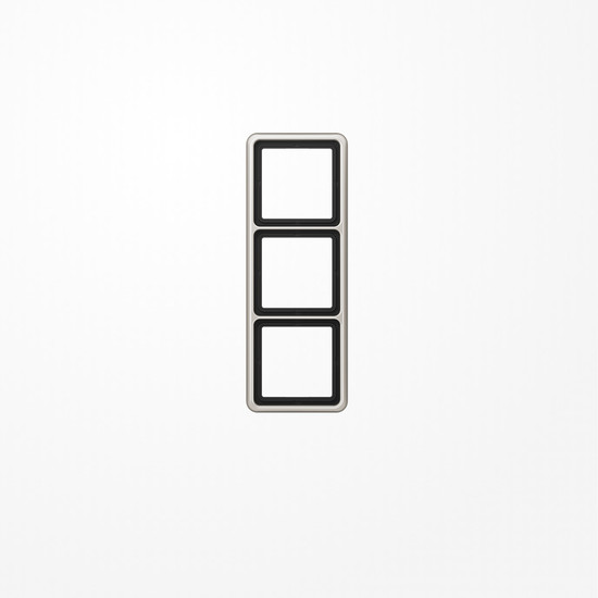 Jung CD583PT Rahmen 3fach, senkrechte und waagerechte Montage, Aluminium eloxiert, CD 500, platin