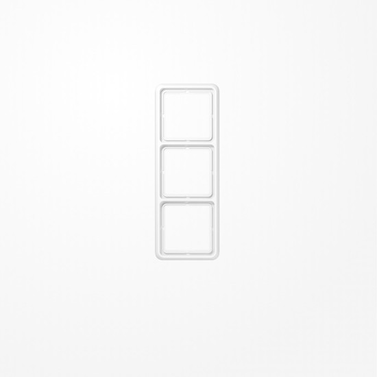 Jung CD583WUWW Rahmen 3fach, senkrechte und waagerechte Montage, Thermoplast, CD 500, alpinweiß