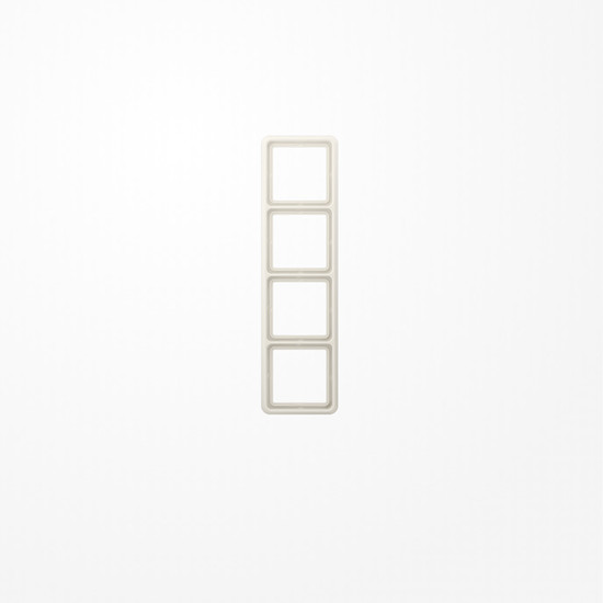 Jung CD584W Rahmen 4fach, senkrechte und waagerechte Montage, Duroplast, CD 500, weiß