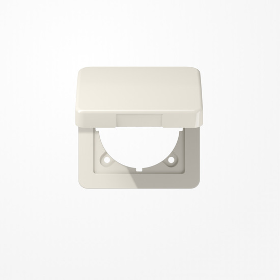 Jung CD590BFKL Klappdeckel mit Rückstellfeder, Klappdeckel, Thermoplast, Serie CD, weiß