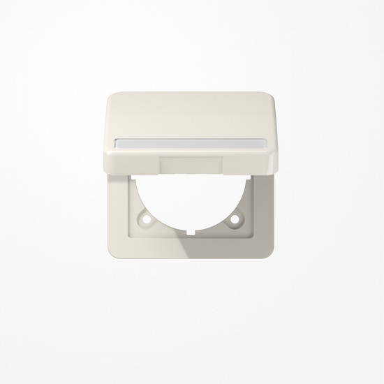 Jung CD590BFNAKL Klappdeckel mit Rückstellfeder, mit Schriftfeld, Klappdeckel, Thermoplast, Serie CD, weiß