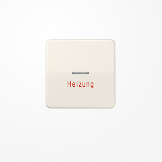 Jung CD590H Wippe mit Lichtleiter, Aufschrift Heizung, Duroplast, Serie CD, weiß