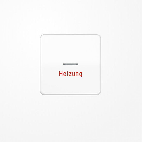 Jung CD590HWW Wippe mit Lichtleiter, Aufschrift Heizung, Duroplast, Serie CD, alpinweiß