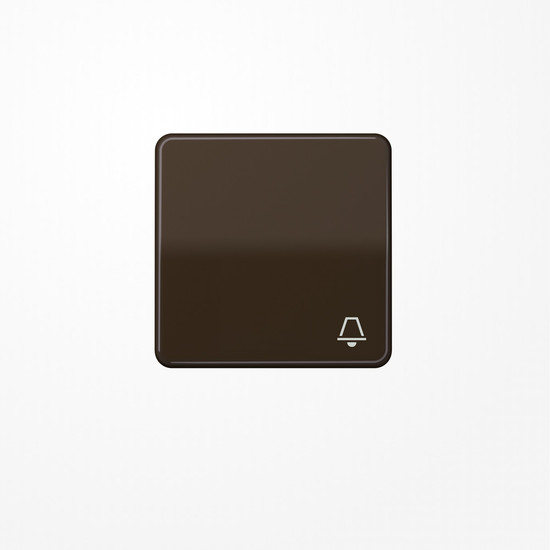 Jung CD590KBR Wippe, Symbol Klingel, Duroplast, Serie CD, braun