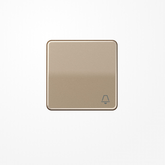 Jung CD590KGB Wippe, Symbol Klingel, Aluminium eloxiert, Serie CD, gold-bronze