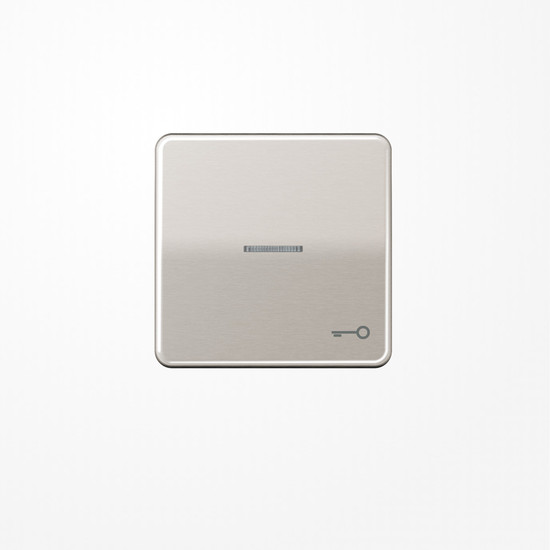 Jung CD590KO5TPT Wippe mit Lichtleiter, Symbol Tür, Aluminium eloxiert, Serie CD, platin