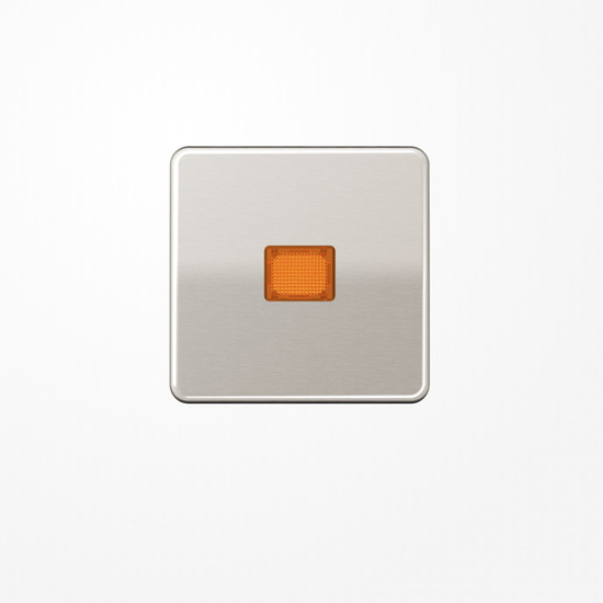 Jung CD590KOPT Wippe mit Lichtaustrittsfenster, Aluminium eloxiert, Serie CD, platin