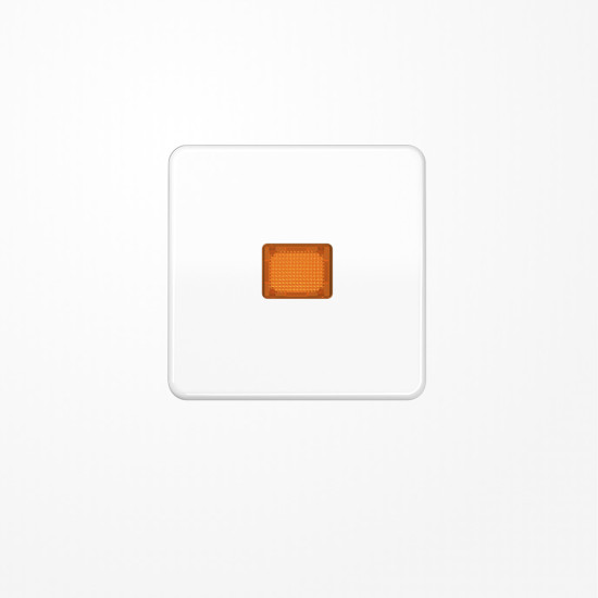 Jung CD590KOWW Wippe mit Lichtaustrittsfenster, Duroplast, Serie CD, alpinweiß