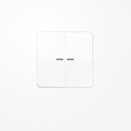 Jung CD595KO5BFWW Wippe mit Lichtleiter, Thermoplast, Serie CD, alpinweiß