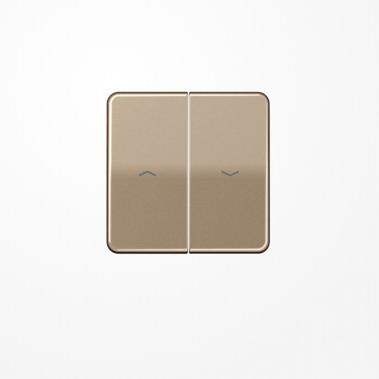 Jung CD595PGB Wippe, mit Pfeilsymbolen, Aluminium eloxiert, Serie CD, gold-bronze