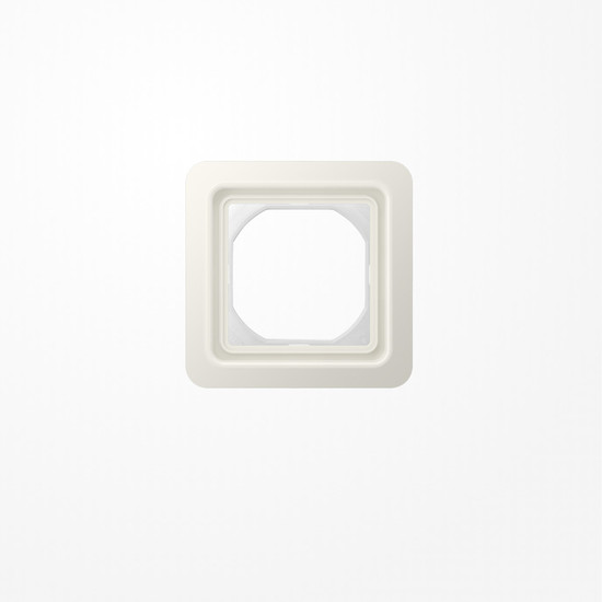 Jung CD681WUW Rahmen 90x90mm, komplett mit Dichtungsflansch (IP44), Thermoplast, weiß