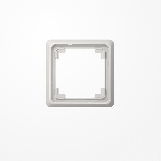 Jung CDP581LG Rahmen 1fach, senkrechte und waagerechte Montage, Duroplast, CD PLUS, lichtgrau