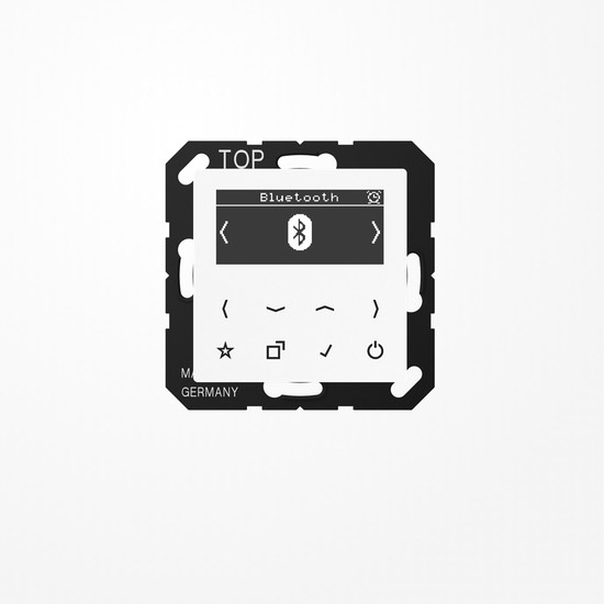 Jung DABABTWW Smart Radio DAB+ Bluetooth, Serie AS/A, alpinweiß