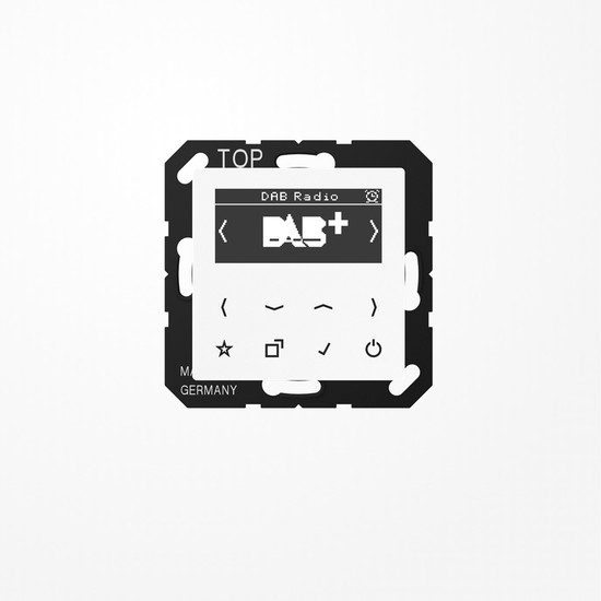 Jung DABAWW Smart Radio DAB+, Serie AS/A, alpinweiß