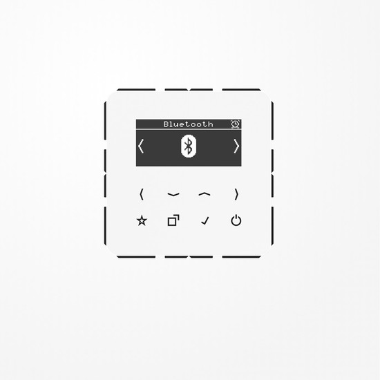 Jung DABCDBTWW Smart Radio DAB+ Bluetooth, Serie CD, alpinweiß