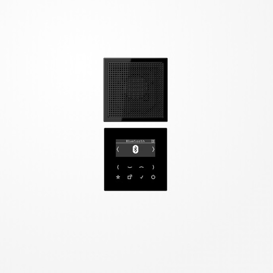 Jung DABLS1BTSW Smart Radio DAB+ Bluetooth, Set Mono, Serie LS, schwarz