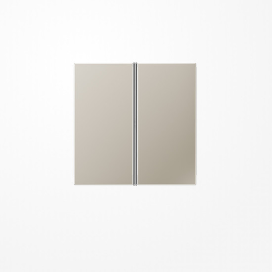 Jung ES2402TSA Tastensatz 2fach, F40, Serie LS, Edelstahl