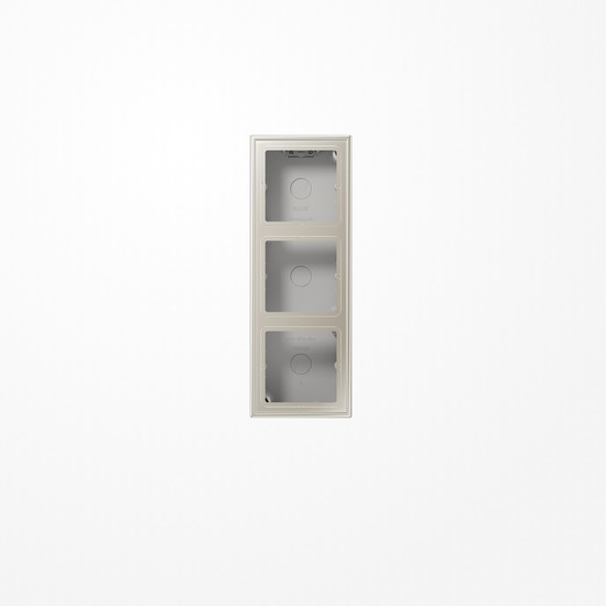 Jung ES2583A-L Aufputz-Kappe 3fach, Duroplast lackiert, Serie LS, Edelstahl