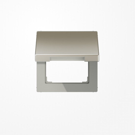 Jung ES2990KL Klappdeckel mit Rückstellfeder, Serie LS, Edelstahl