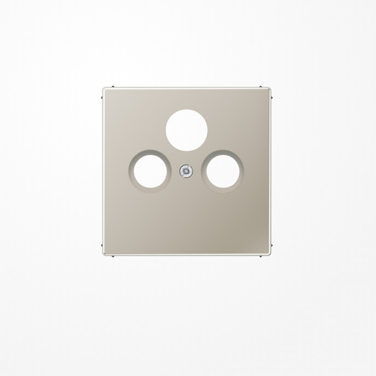 Jung ES2990SAT Abdeckung für Universal-Sat/BK-Dosen 1fach, Serie LS, Edelstahl