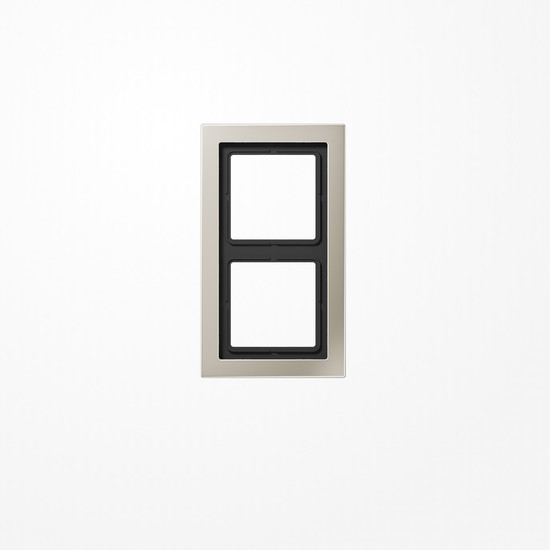 Jung ESD2982 Rahmen 2fach, senkrechte und waagerechte Montage, LS-DESIGN, Edelstahl