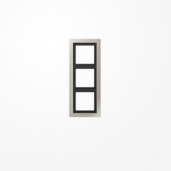 Jung ESD2983 Rahmen 3fach, senkrechte und waagerechte Montage, LS-DESIGN, Edelstahl