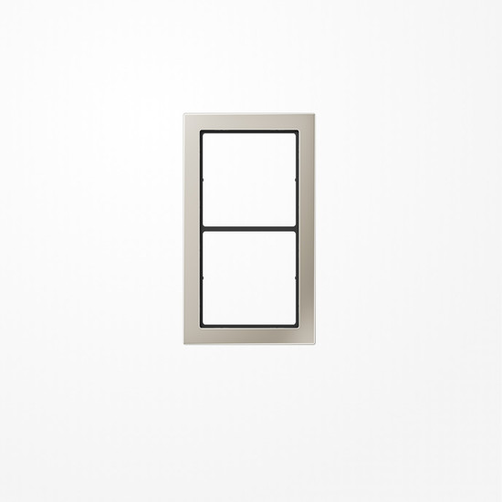 Jung FDES2982 Rahmen, 2fach, FLAT DESIGN, Edelstahl