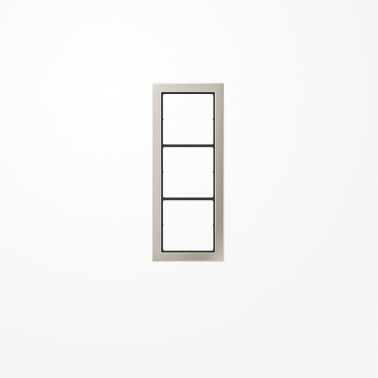 Jung FDES2983 Rahmen, 3fach, FLAT DESIGN, Edelstahl