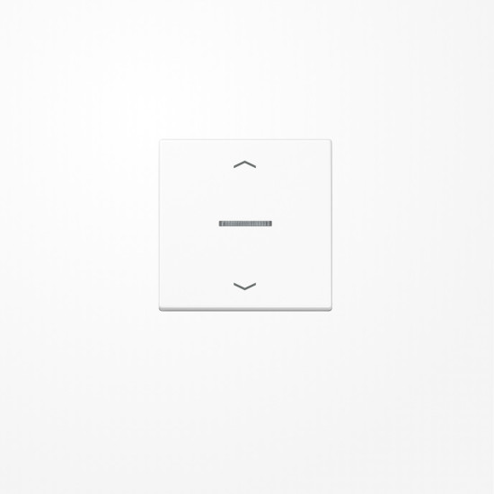 Jung FMA1700PWW eNet Taster Standard 1fach, mit Pfeilsymbolen, Duroplast, Serie A, alpinweiß