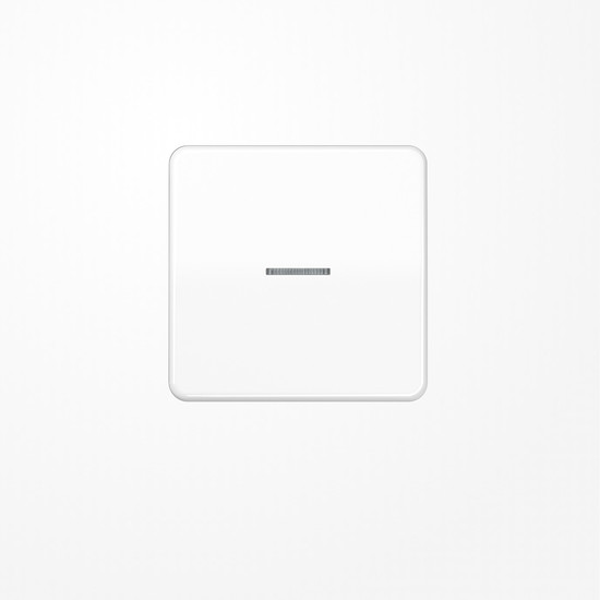 Jung FMCD1700WW eNet Taster Standard 1fach, Duroplast, Serie CD, alpinweiß