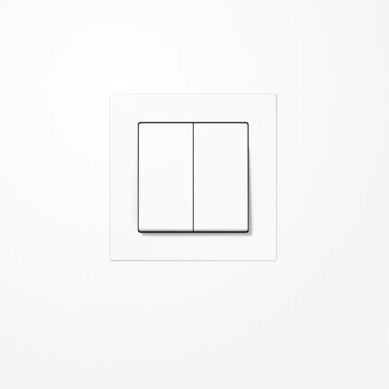 Jung FOHSA550595WW Friends of Hue Funk-Wandsender Set , 4-kanalig, Serie AS/A, alpinweiß