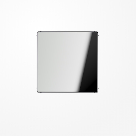 Jung GCR2994B Blind-Abdeckung (gerastet), Metall verchromt, Serie LS, glanzchrom