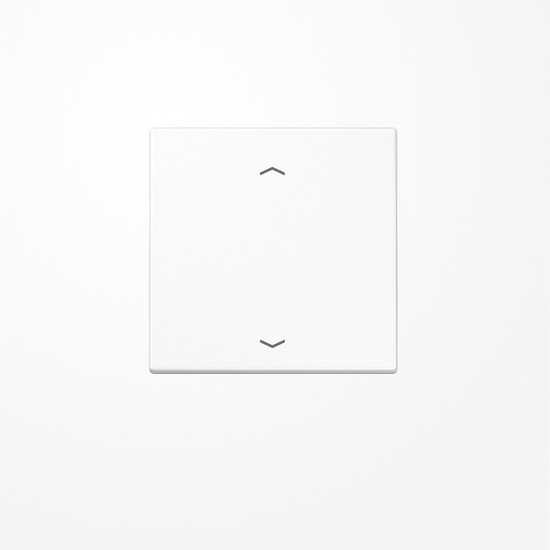 Jung LS1700PWW LB-Management Taster 1fach, mit Pfeilsymbolen, Duroplast, Serie LS, alpinweiß