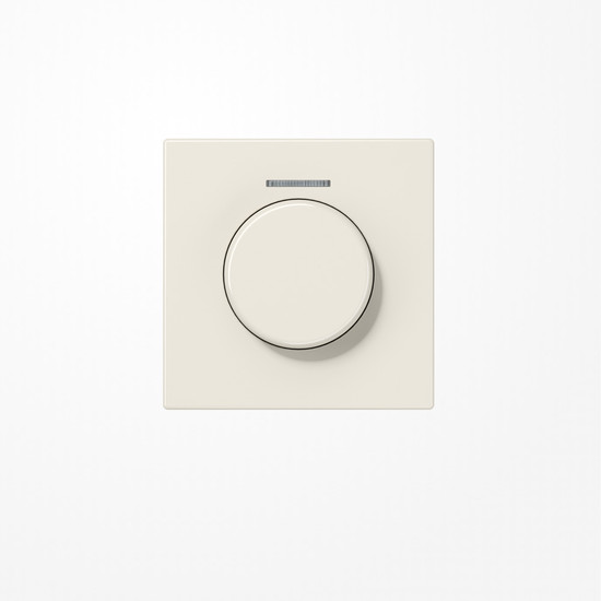 Jung LS1940KO5 Abdeckung mit Lichtleiter für KNX Drehsensor, Duroplast, Serie LS, weiß