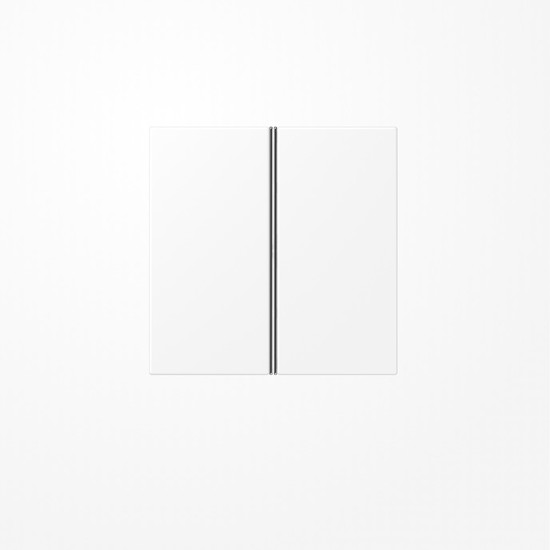 Jung LS402TSAWWM Tastensatz 2fach, F40, Serie LS, schneeweiß matt