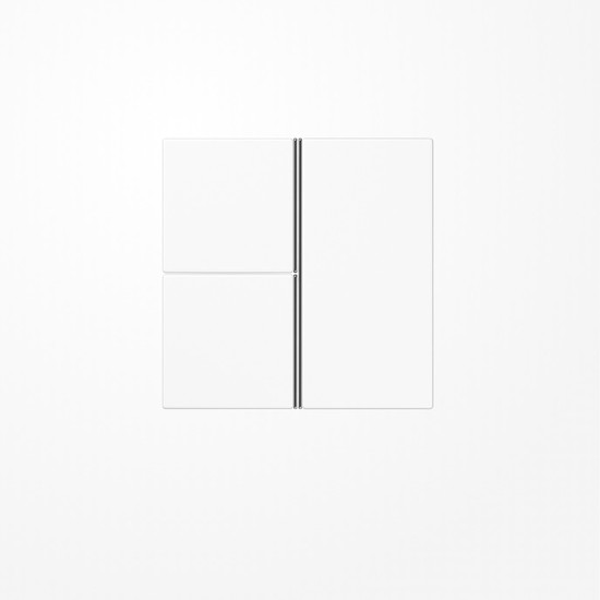 Jung LS403TSAWW Tastensatz 3fach, F40, Serie LS, alpinweiß