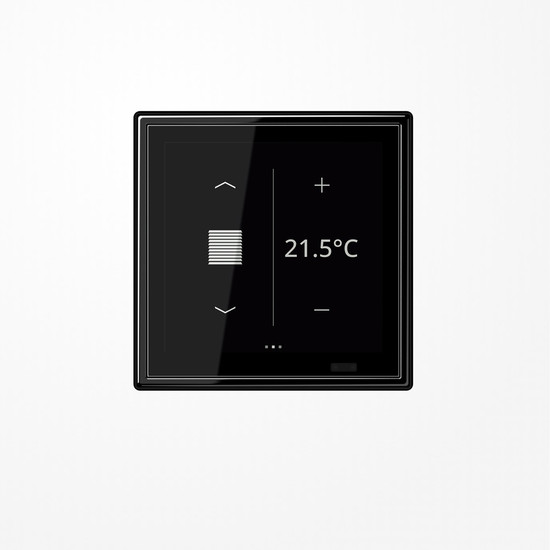 Jung LS459D1SSW KNX Raumcontroller LS TOUCH mit Rahmen LS 990, Secure, schwarz