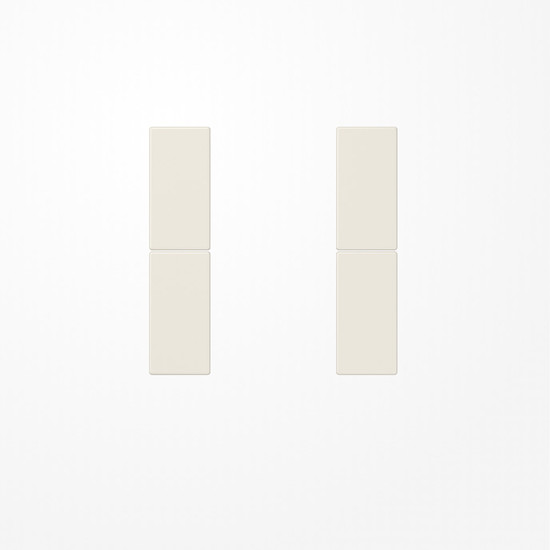 Jung LS502TSA Tastensatz 2fach, F50, Serie LS, weiß