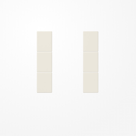 Jung LS503TSA Tastensatz 3fach, F50, Serie LS, weiß