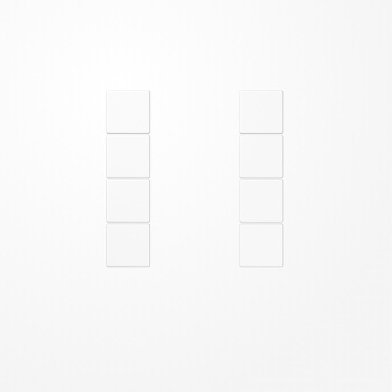 Jung LS504TSAWW Tastensatz 4fach, F50, Serie LS, alpinweiß