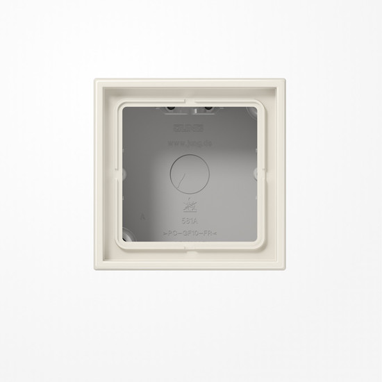 Jung LS581AW Aufputz-Kappe 1fach, Duroplast, Serie LS, weiß